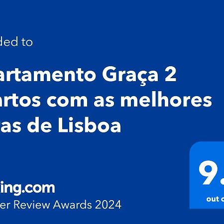 Apartamento Graca 2 Quartos Com As Melhores Vistas De Lisboa Luaran gambar